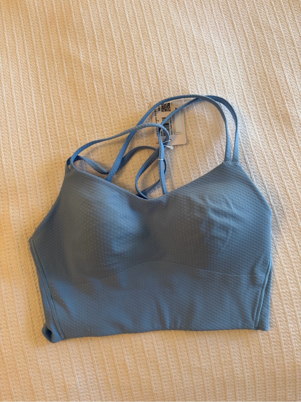 Lulu Lemon- NWT- Yoga Dusty Blue Strappy Sports Bralette